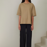 Heavy T-shirt Cotton - Taupe