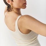 Top Ribbed Merino - Ivory