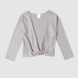 Wrap Top Organic Cotton - Grey