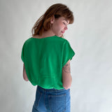 Vintage Silk T-Shirt Green No. 3