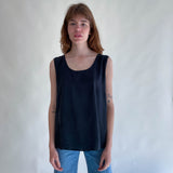 Vintage Silk Top Black No. 9