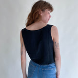 Vintage Silk Top Black No. 2