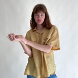 Vintage Silk Shirt Mustard No. 1